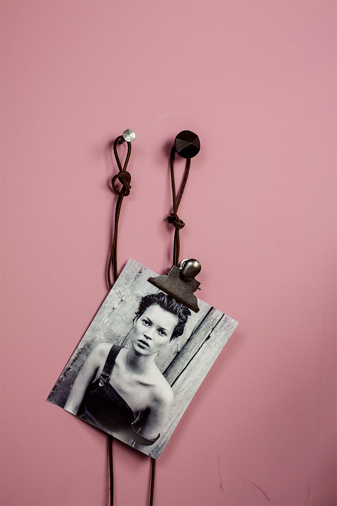 campaign photography Brut Amsterdam color blue wall hooks kitchen by Poppyonto