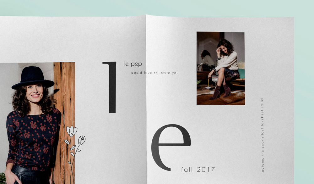 logo artwork and website design branding illustration for Le Pep made by Poppyonto
