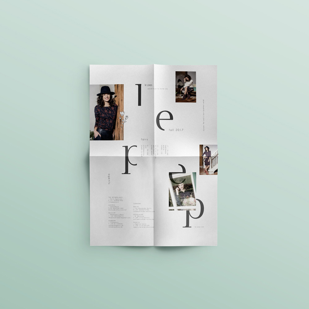 logo artwork and website design branding illustration for Le Pep made by Poppyonto