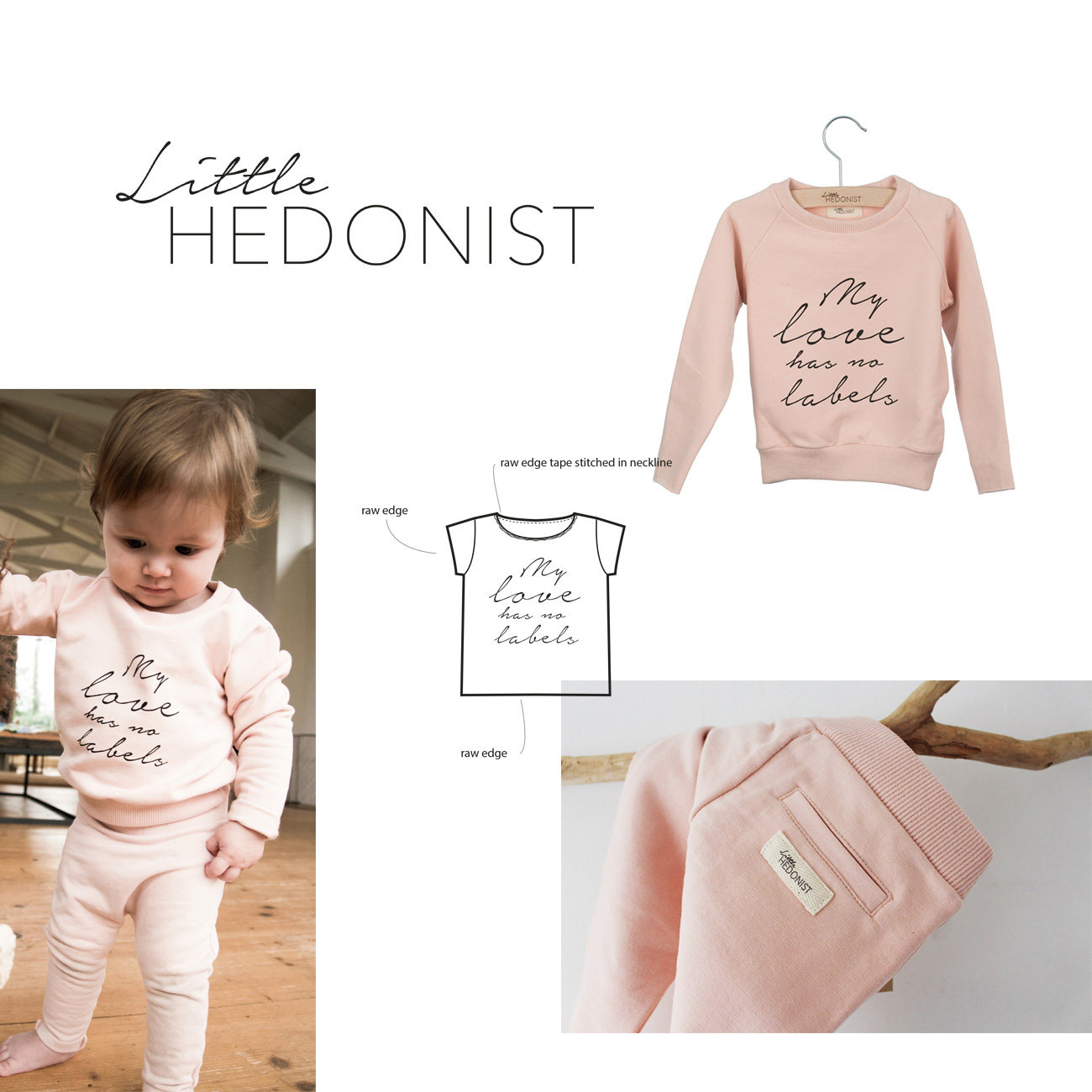 Artworks and designs created for little hedonist such as patterns for swaddles and logo branding hangtags business cards lookbooks posters styling fashion prints for this children fashion and clothing label a dutch brand made by Poppyonto