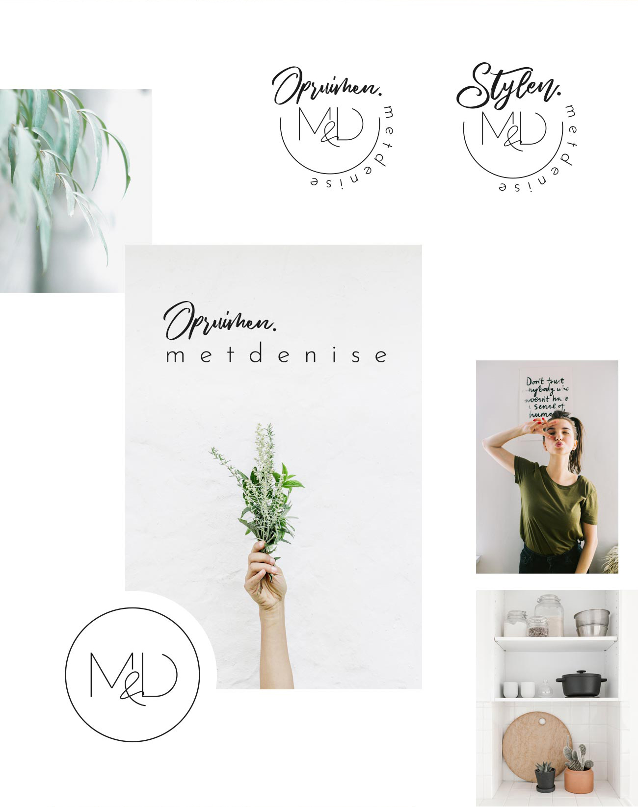 Met Denise logo design branding