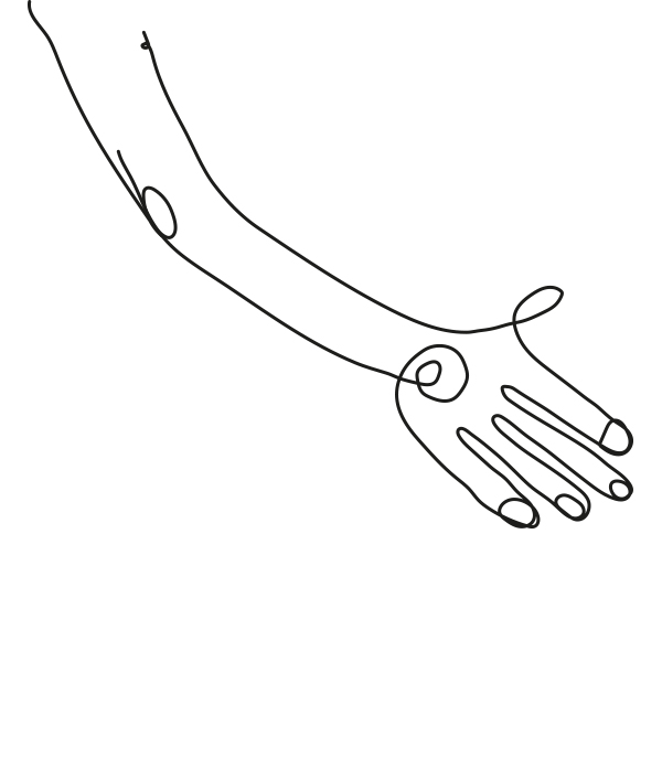 illustration fine line drawing for O Pardon made by Poppyonto